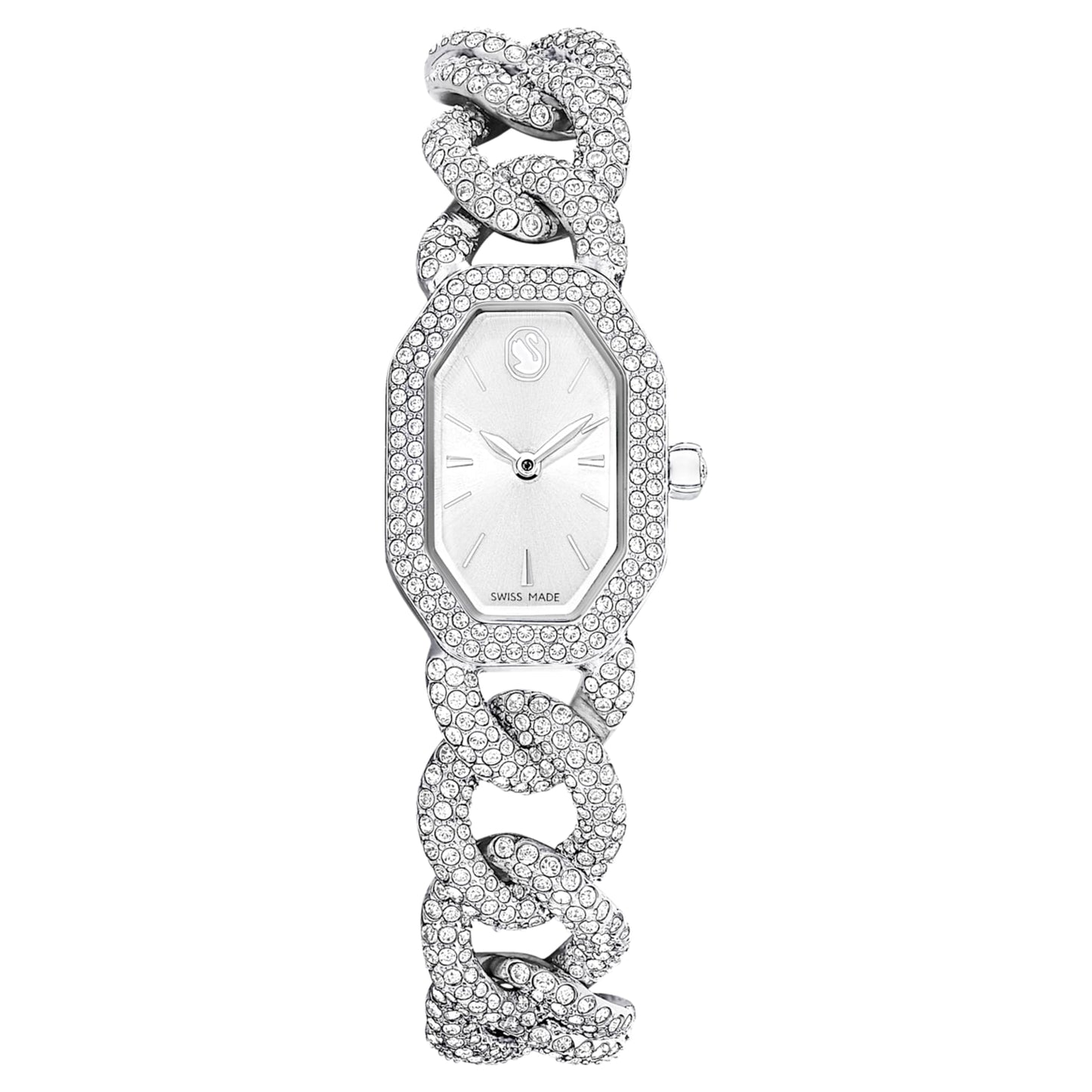 Reloj Dextera Chain, Fabricado en Suiza, Tono plateado, Acero inoxidable