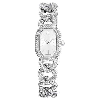 Reloj Dextera Chain, Fabricado en Suiza, Tono plateado, Acero inoxidable