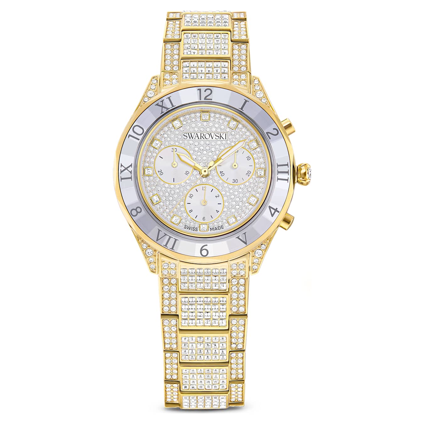 Reloj Dextera lux Fabricado en Suiza, Brazalete de metal, Tono dorado, Acabado tono oro