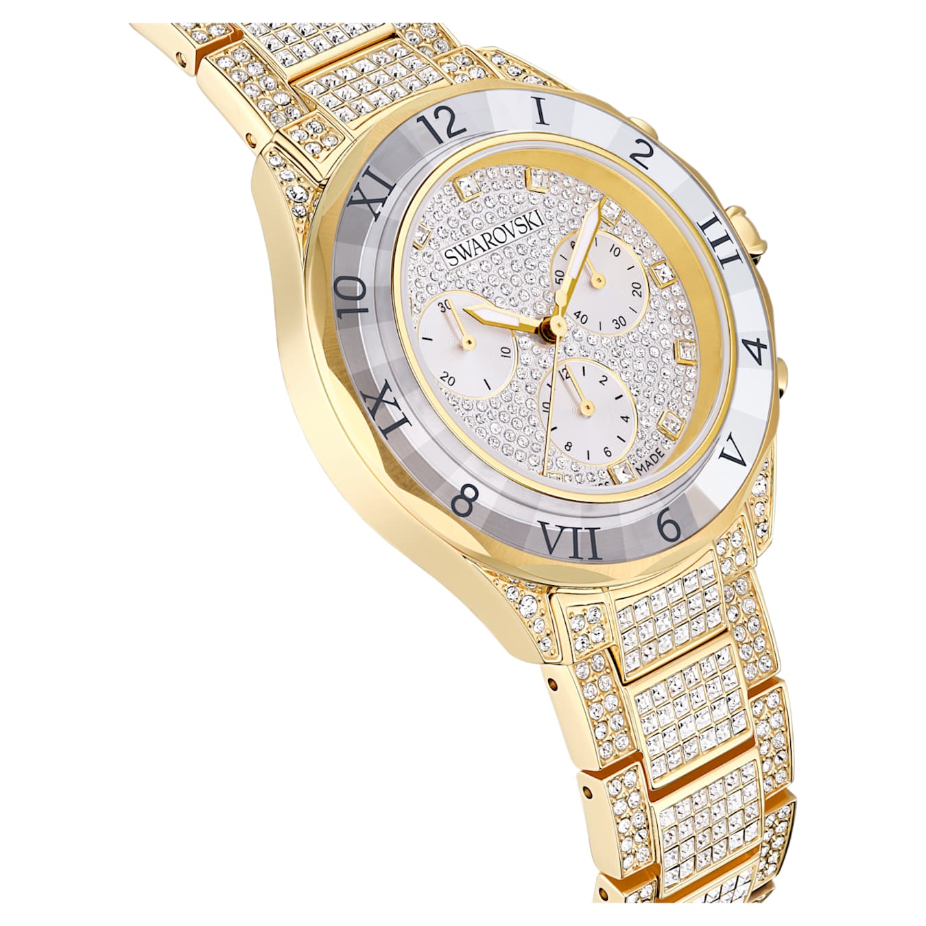 Reloj Dextera lux Fabricado en Suiza, Brazalete de metal, Tono dorado, Acabado tono oro