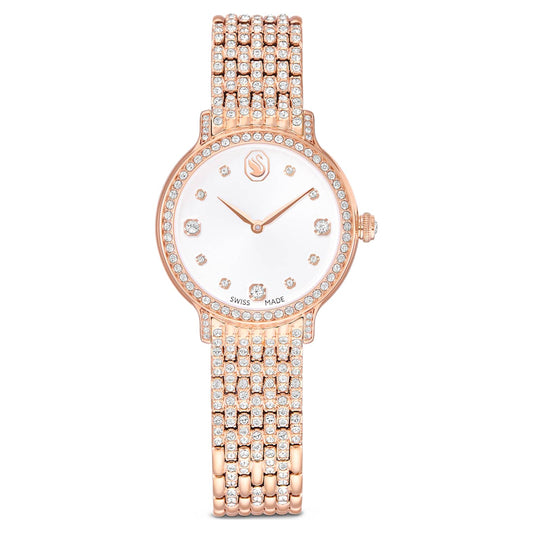 Reloj Imber Fabricado en Suiza, Brazalete de metal, Tono oro rosa, Acabado tono oro rosa