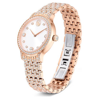 Reloj Imber Fabricado en Suiza, Brazalete de metal, Tono oro rosa, Acabado tono oro rosa