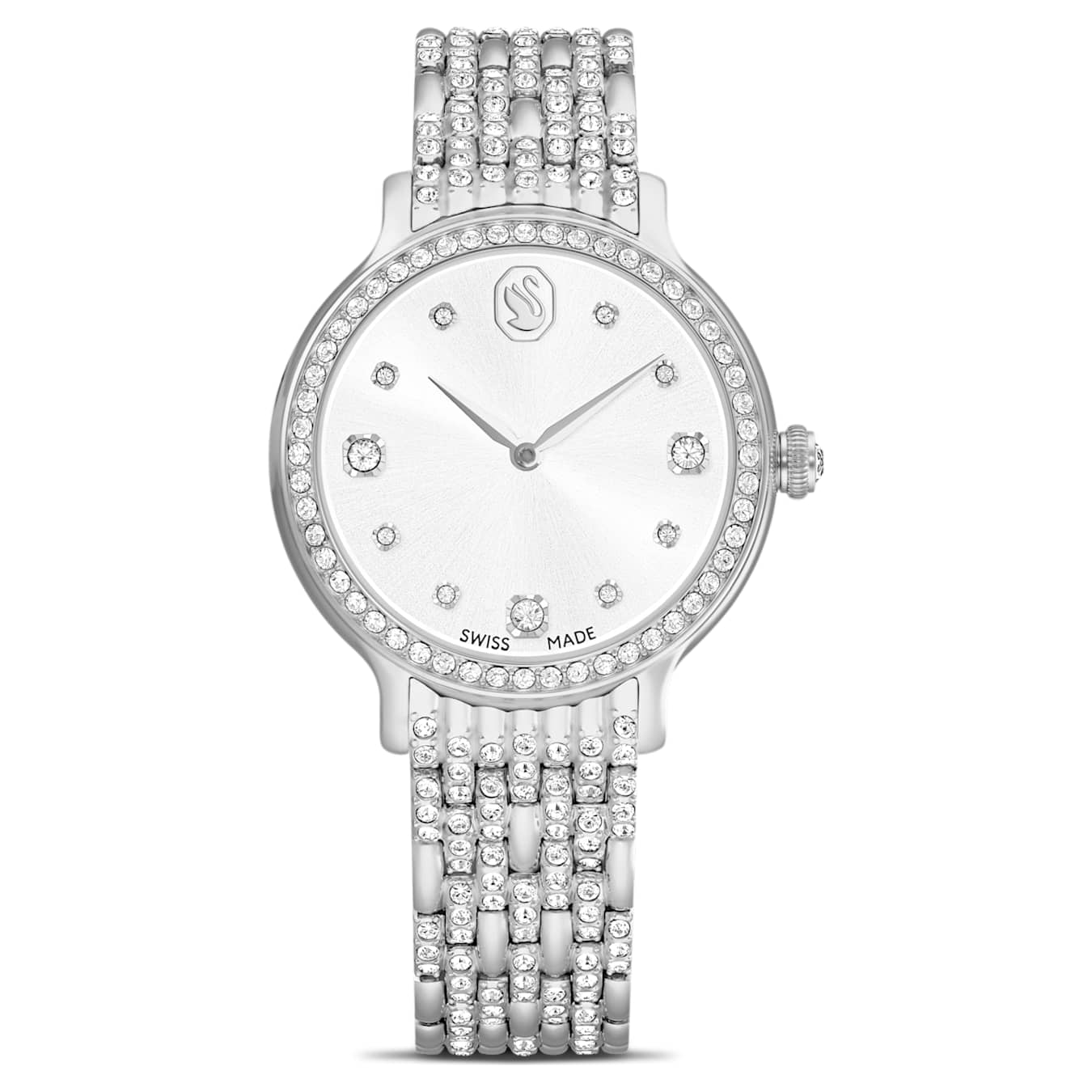 Reloj Imber Fabricado en Suiza, Brazalete de metal, Tono plateado, Acero inoxidable