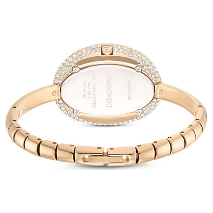 Reloj Imber bangle Fabricado en Suiza, Brazalete de metal, Tono dorado, Acabado tono oro champán