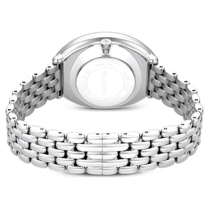 Reloj Imber oval Fabricado en Suiza, Brazalete de metal, Tono plateado, Acero inoxidable