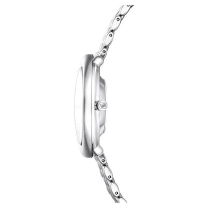 Reloj Imber oval Fabricado en Suiza, Brazalete de metal, Tono plateado, Acero inoxidable
