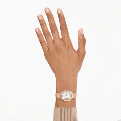 Reloj Matrix octagon Brazalete de metal, Tono oro rosa, Acabado tono oro rosa