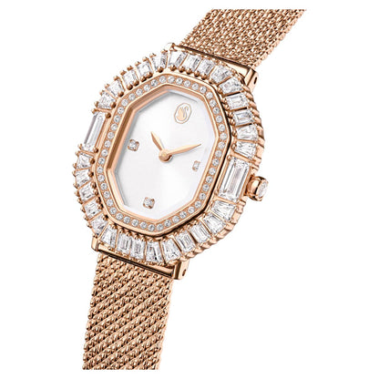 Reloj Matrix octagon Brazalete de metal, Tono oro rosa, Acabado tono oro rosa