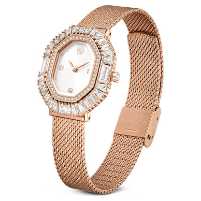 Reloj Matrix octagon Brazalete de metal, Tono oro rosa, Acabado tono oro rosa