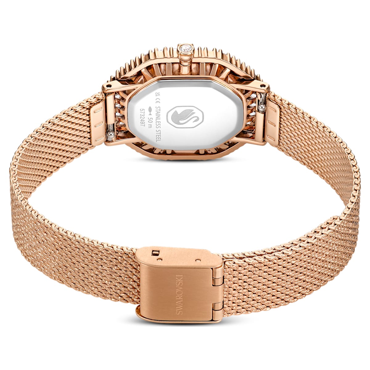 Reloj Matrix octagon Brazalete de metal, Tono oro rosa, Acabado tono oro rosa
