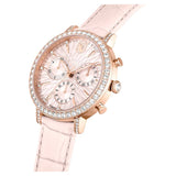 Reloj Matrix Tennis Chrono Correa de piel, Rosa, Acabado tono oro rosa