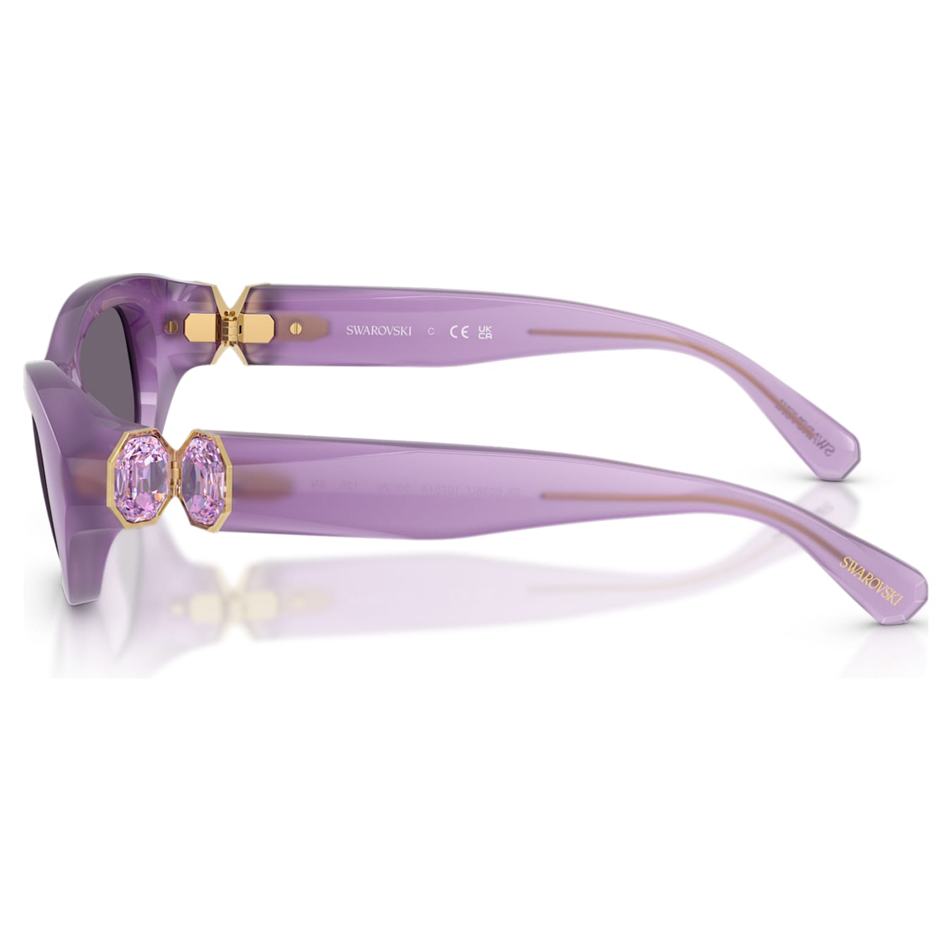 Gafas de sol Millenia Forma de almohada, Púrpura