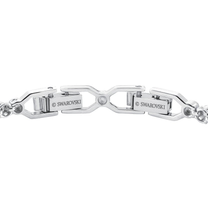 Pulsera Tennis Imber Emily Talla redonda, Blanca, Baño de rodio