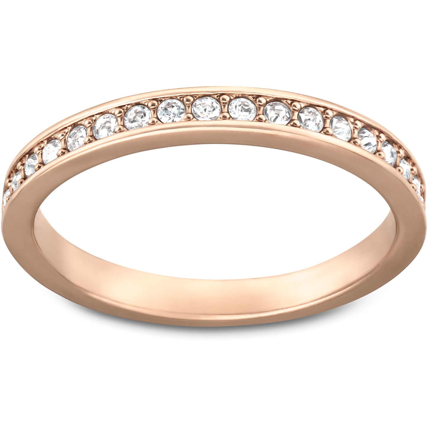 ANILLO MATRIX, BLANCO, BAÑO EN TONO ORO ROSA