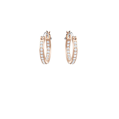 PENDIENTES DE ARO SWAROVSKI SYMBOLIC EVIL EYE, MULTICOLOR, BAÑO EN TONO ORO ROSA