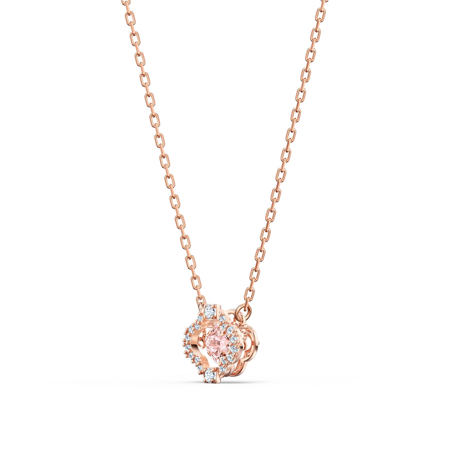 Conjunto Una Tallas mixtas, Trébol, Rosa, Baño tono oro rosa