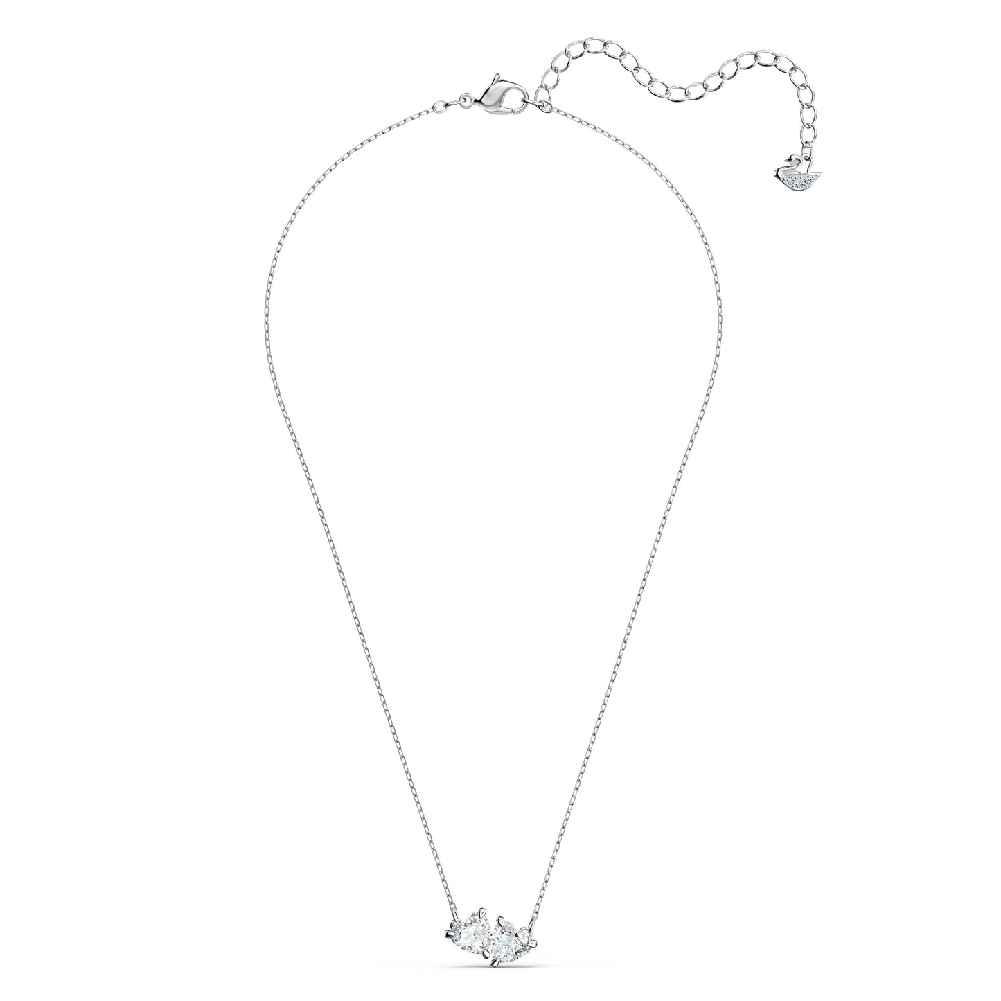Collar Attract Soul, blanco, baño de rodio