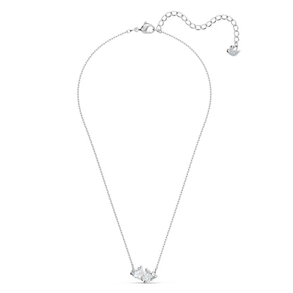 Collar Attract Soul, blanco, baño de rodio