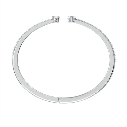 BRAZALETE ATTRACT, BLANCO, BAÑO DE RODIO
