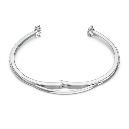 BRAZALETE ATTRACT, BLANCO, BAÑO DE RODIO