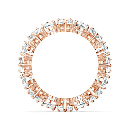 Anillo Matrix Vittore Talla pera, Blanco, Baño tono oro rosa