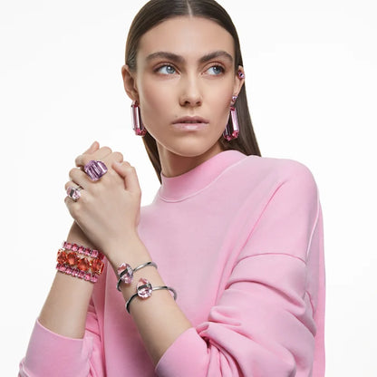 Brazalete Lucent, Rosa, Baño de rodio