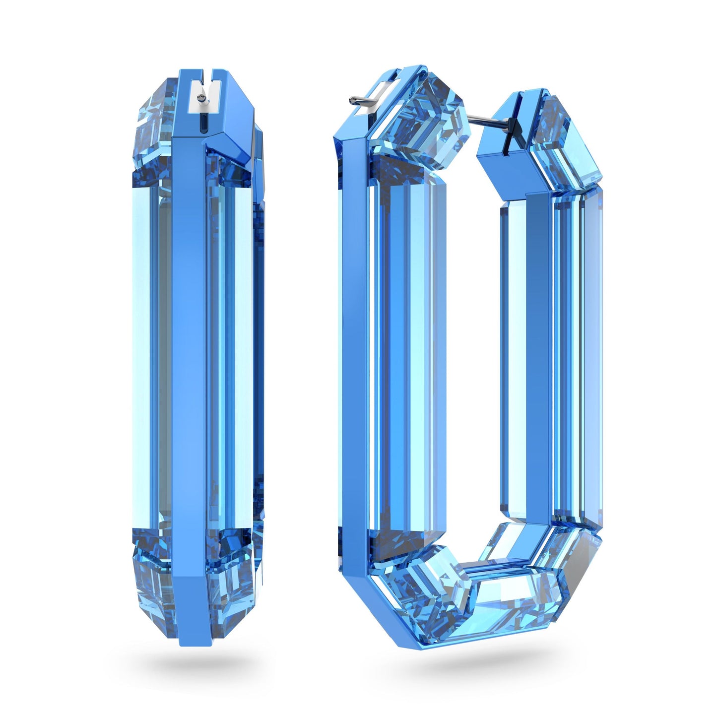 Pendientes de aro Lucent, Azules