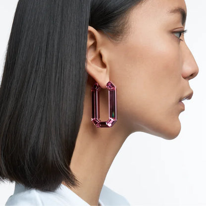 Pendientes de aro Lucent, Rosas