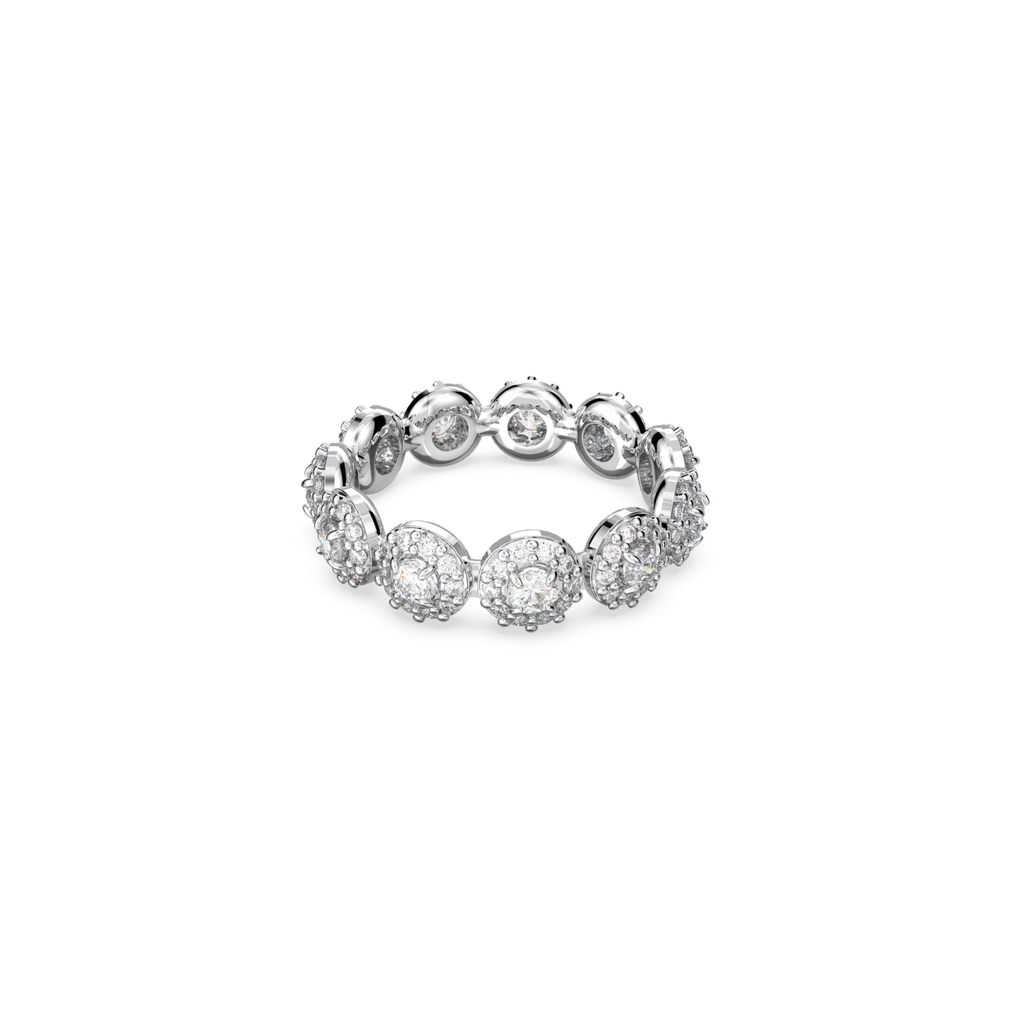 Anillo Constella, Pavé, Blanco, Baño de rodio