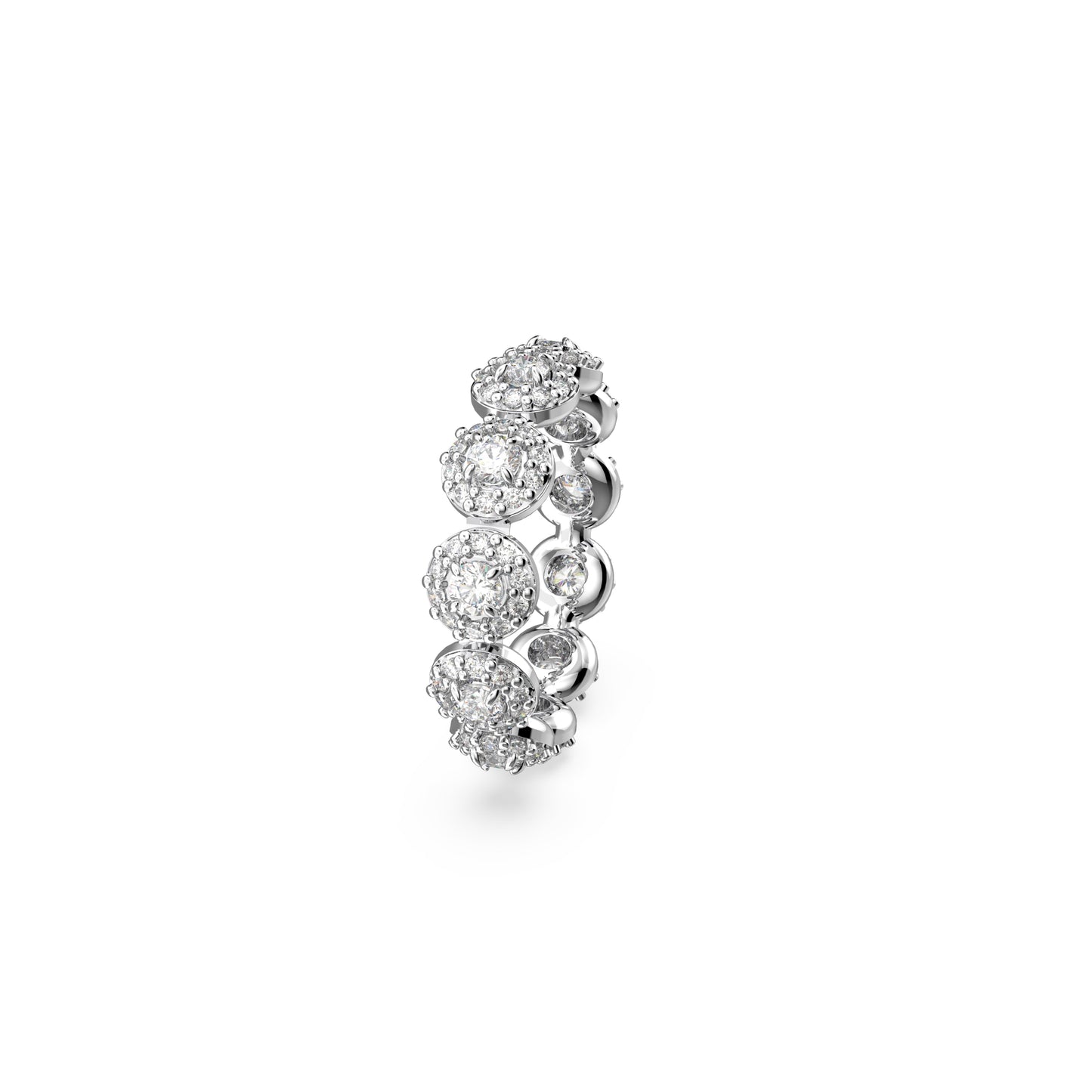 Anillo Constella, Pavé, Blanco, Baño de rodio