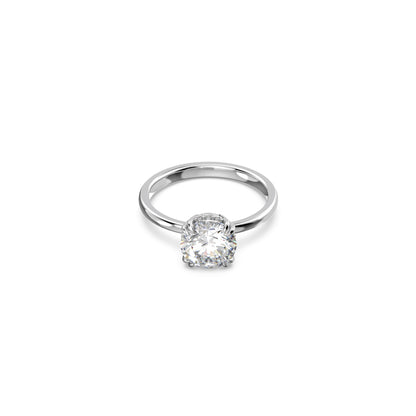 Anillo de cóctel Stilla, Talla princesa, Blanco, Baño de rodio