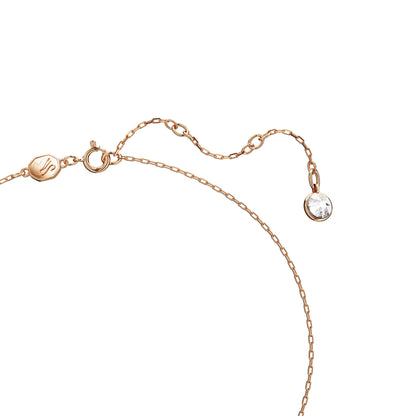 Colgante Swarovski Iconic SwanCisne, Pequeño, Blanco, Baño tono oro rosa