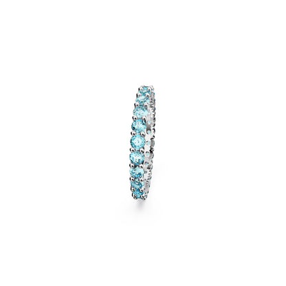Anillo Matrix Talla redonda, Azules, Baño de rodio
