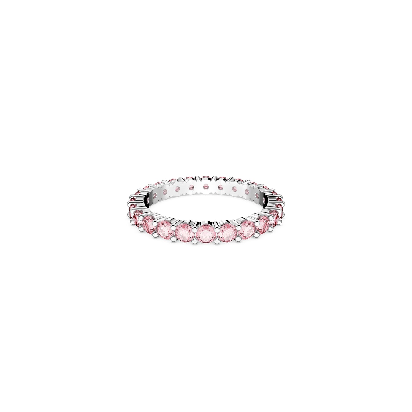 Anillo Matrix Talla redonda, Rosa, Baño de rodio