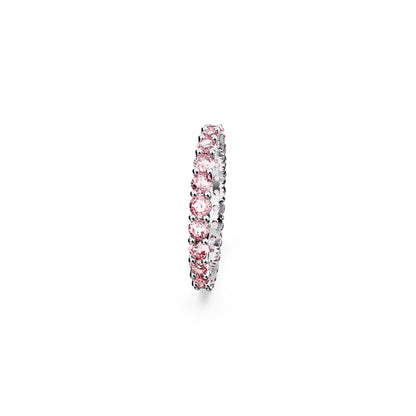 Anillo Matrix Talla redonda, Rosa, Baño de rodio