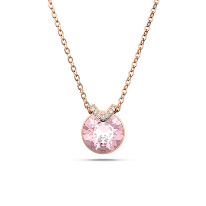 Colgante Bella VTalla redonda, Rosa, Baño tono oro rosa