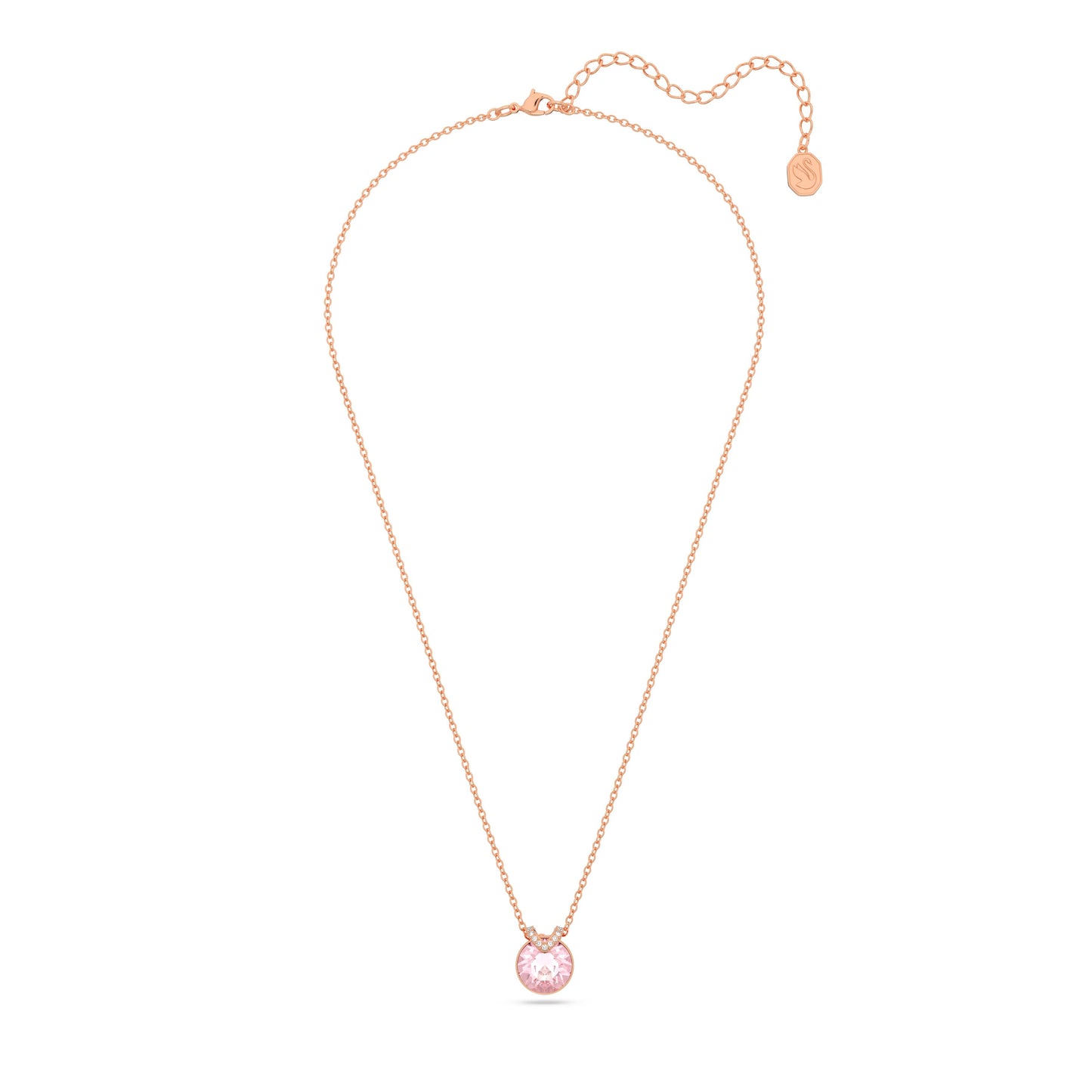 Colgante Bella VTalla redonda, Rosa, Baño tono oro rosa