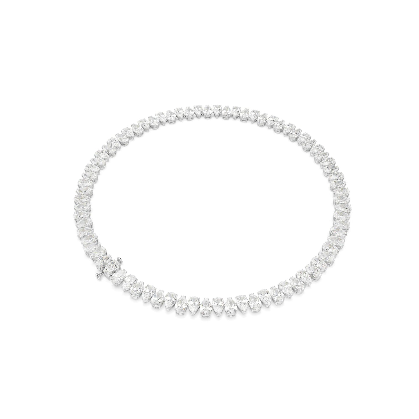 Collar Matrix, Talla pera, Blanco, Baño de rodio