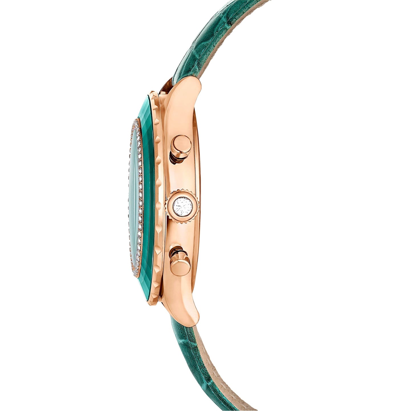 Reloj Octea Chrono, Correa de piel, Verde