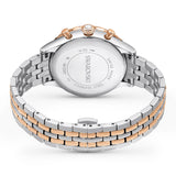 Reloj Octea Chrono, Fabricado en Suiza, Brazalete de metal, Tono oro rosa, Combinación de acabados metálicos
