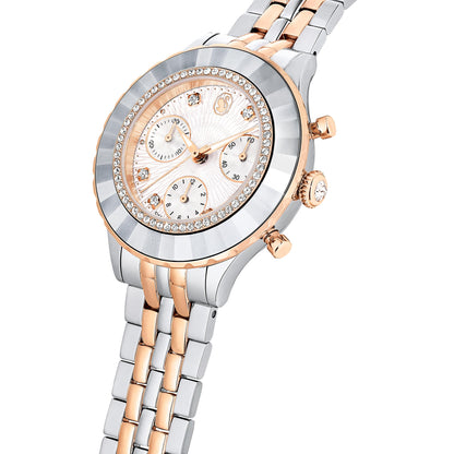 Reloj Octea Chrono, Fabricado en Suiza, tono oro rosa, Combinación de acabados metálicos
