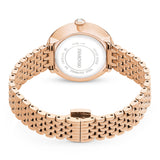 Reloj Certa, Fabricado en Suiza, Brazalete de metal, Tono oro rosa, Acabado tono oro rosa
