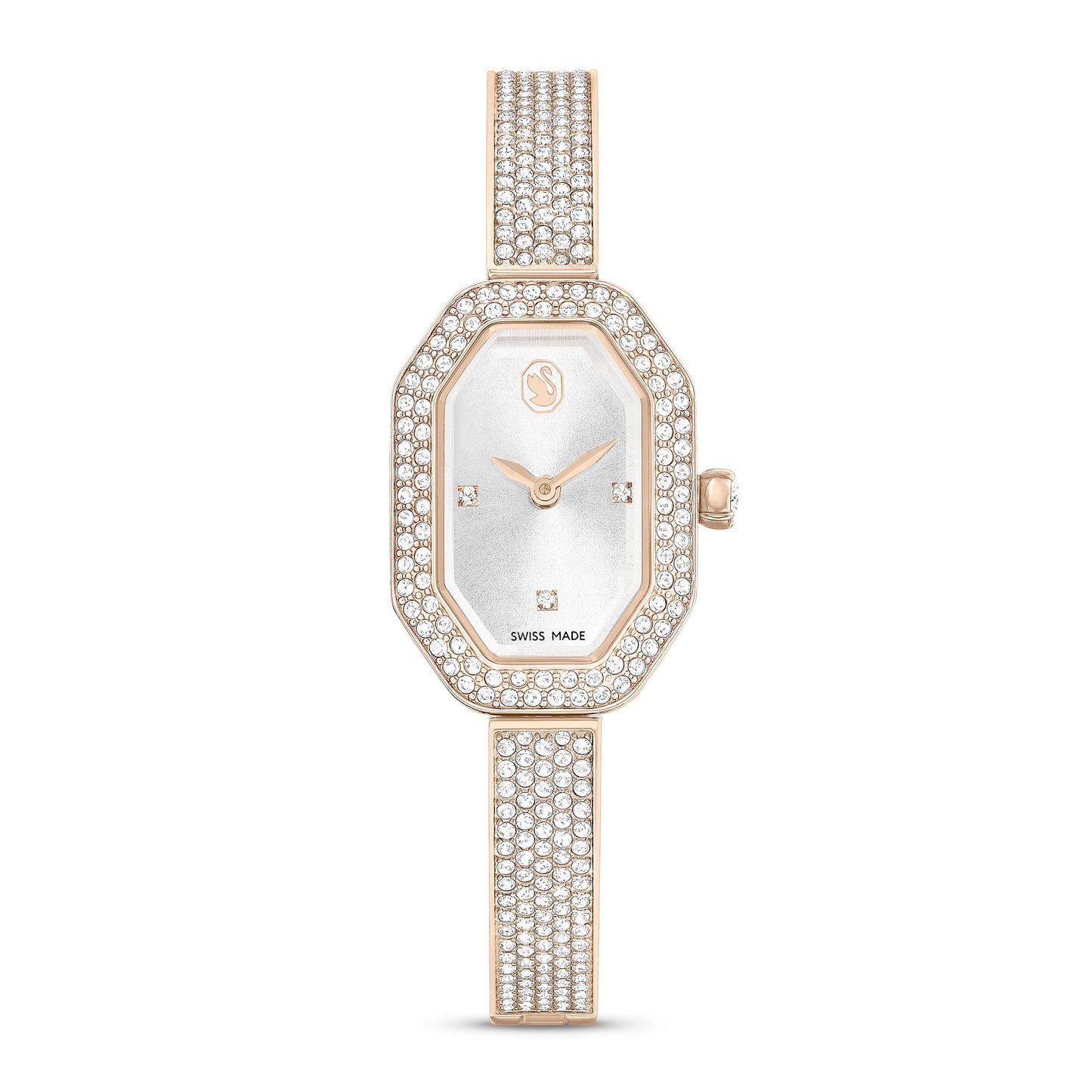 Reloj Dextera Bangle, Fabricado en Suiza, tono dorado, acabado tono oro champán