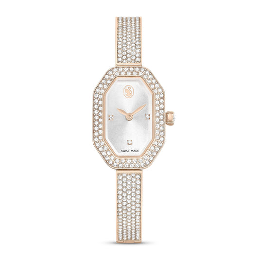 Reloj Dextera Bangle, Fabricado en Suiza, tono dorado, acabado tono oro champán