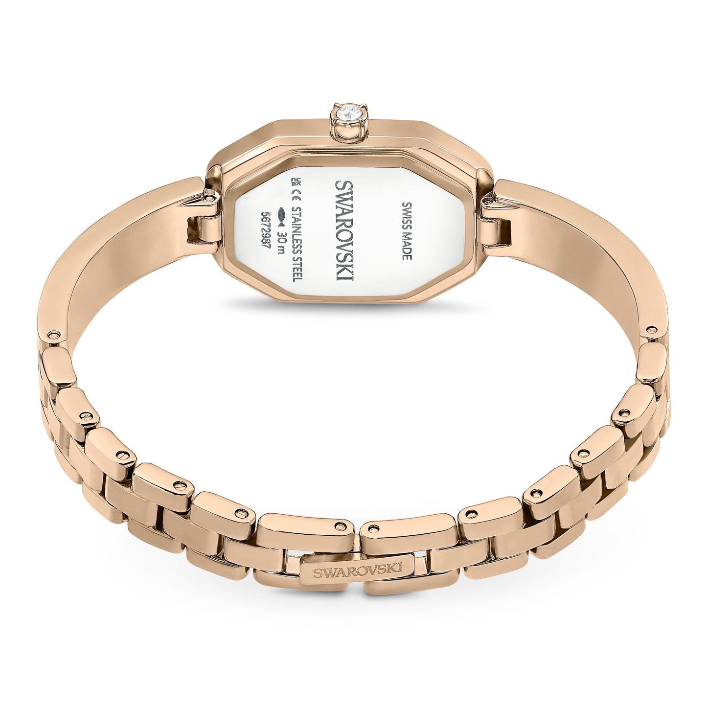 Reloj Dextera Bangle, Fabricado en Suiza, tono dorado, acabado tono oro champán