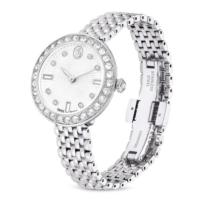 Reloj Certa, Fabricado en Suiza, Tono plateado, Acero inoxidable