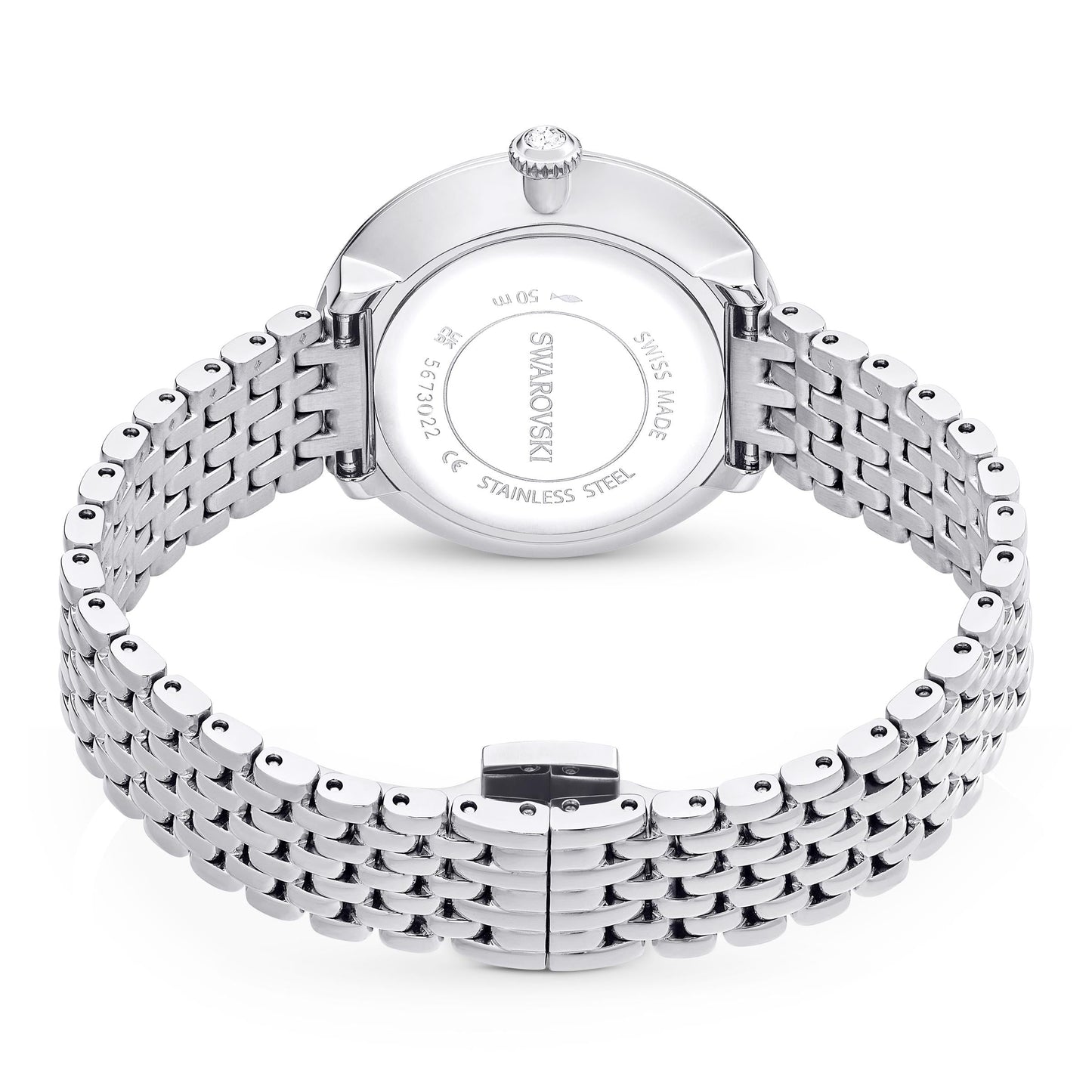 Reloj Certa, Fabricado en Suiza, Tono plateado, Acero inoxidable