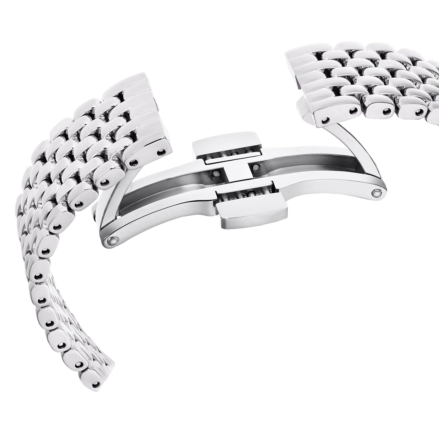 Reloj Certa, Fabricado en Suiza, Tono plateado, Acero inoxidable