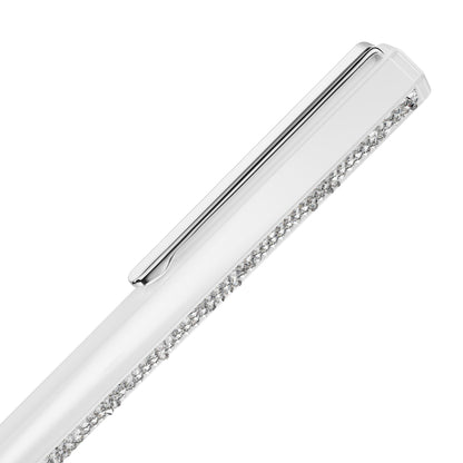Bolígrafo Crystal Shimmer, Lacado blanco, cromado