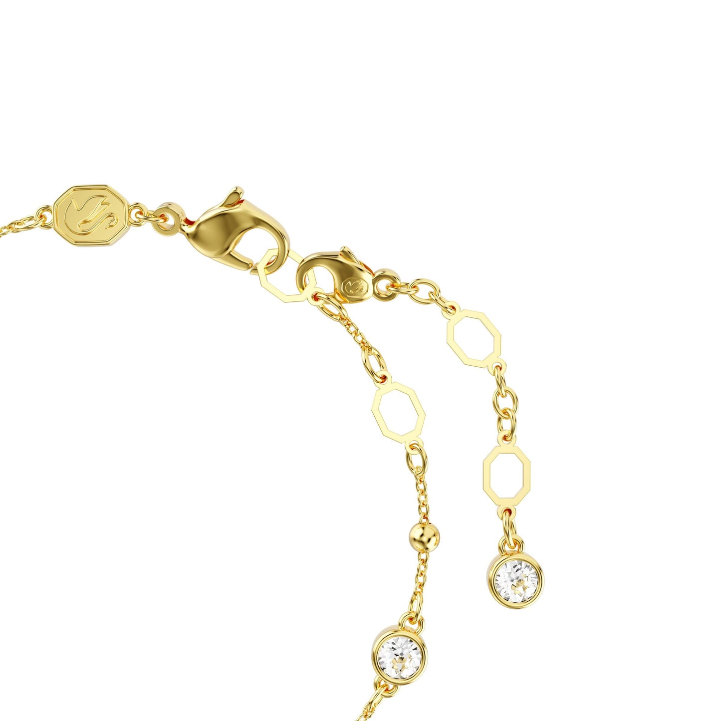 Pulsera Imber, Talla redonda, Blanca, Baño tono oro